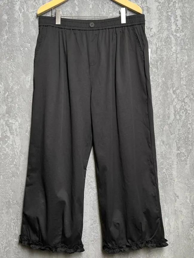 Брюки лето с рюшами 1239 размеры 48- 58 фото 13