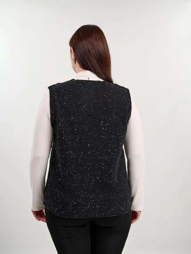 Жилет меланж 22627 Размер 50- 56 фото 22