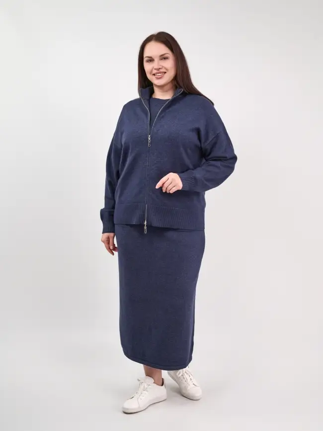 Кофта на молнии 25411 ЭттоПлюс Размер 50-58 фото 23