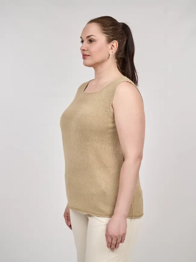 Топ трикотажный облегченный ЭттоПлюс 25108 Размер 50-60 фото 123