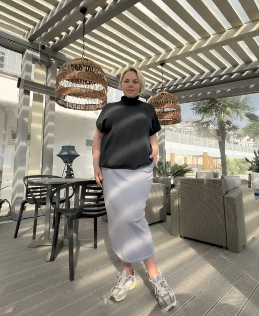 Джемпер с шерстью мериноса 2351 Размер 48-58 фото 1