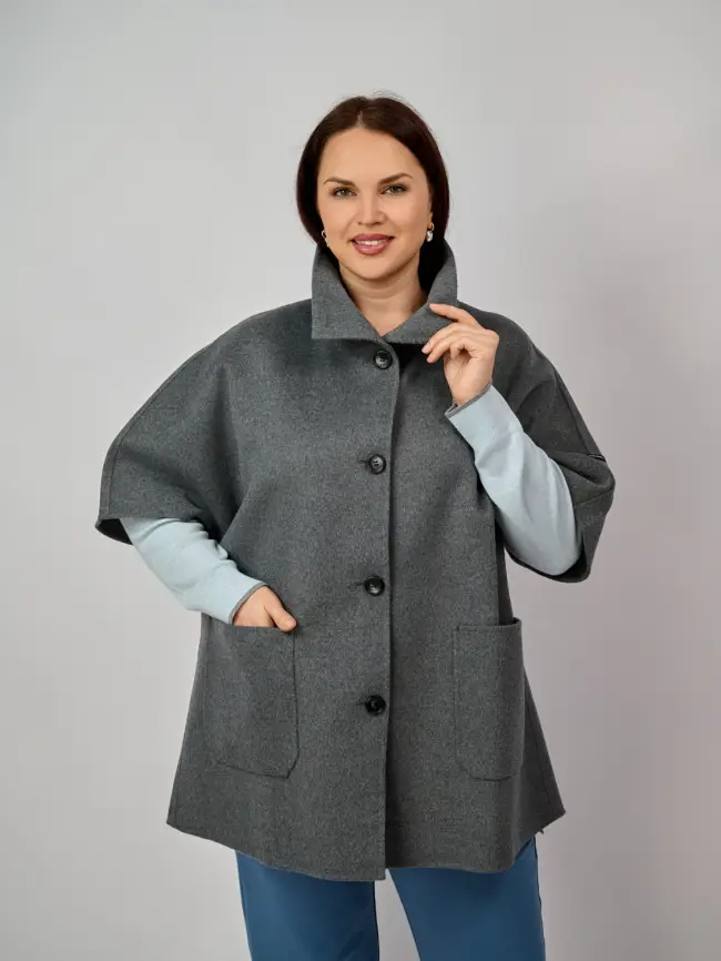 Пальто шерсть 0718 Размер 50-58 фото 35