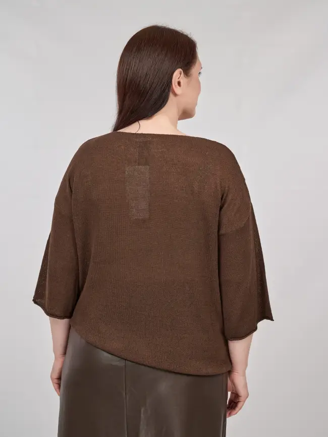 Джемпер облегченный ЭттоПлюс 25107-1 Размер 50-58. фото 116