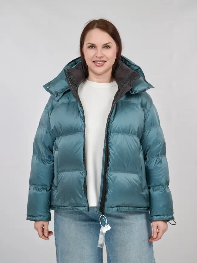 Пуховик зимний короткий 9903 Размер 50-58 фото 59