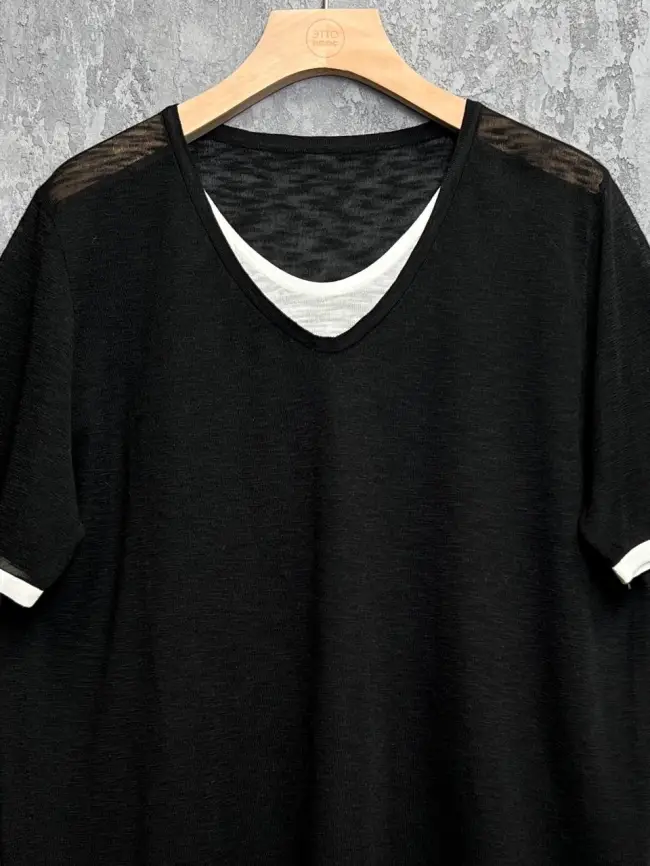 Джемпер короткий рукав 23066 размер 50- 58 фото 6