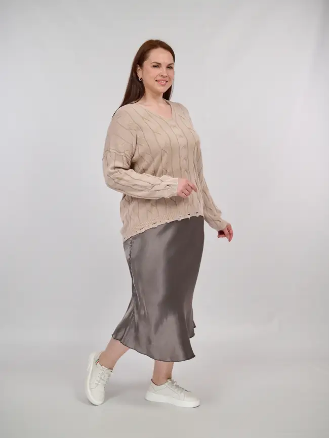 Юбка атлас 9298-1 Размер 48-56 фото 138