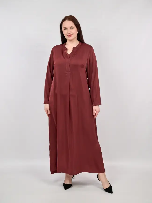 Платье 1002 Размер 52-58 (марсала) фото 1