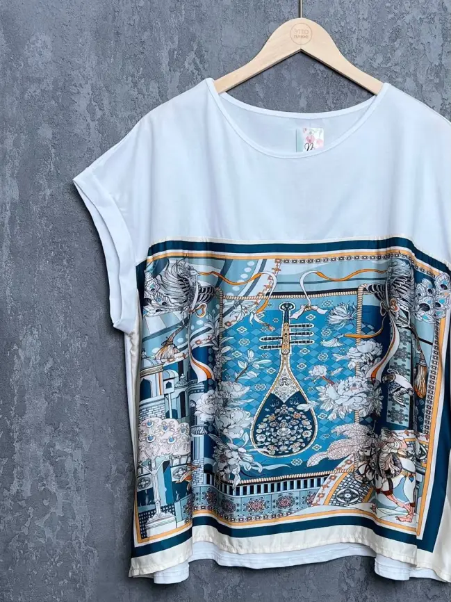 Блуза Италия 8860 Размер 50-58 фото 66