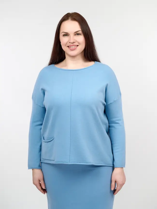 Джемпер ЭттоПлюс 1235 Размер 48-56 фото 29