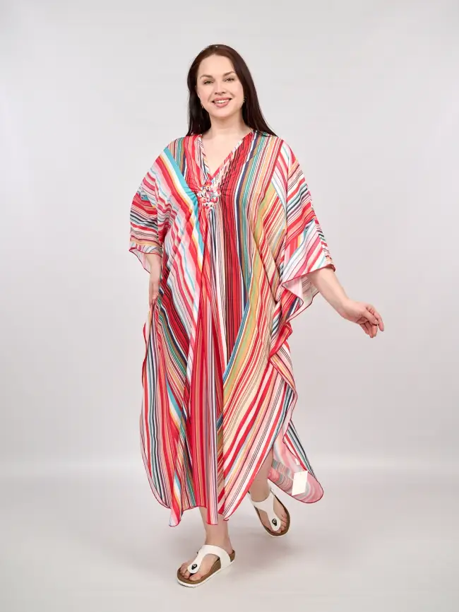 Туника принт 8693 Размер 46-58 фото 1