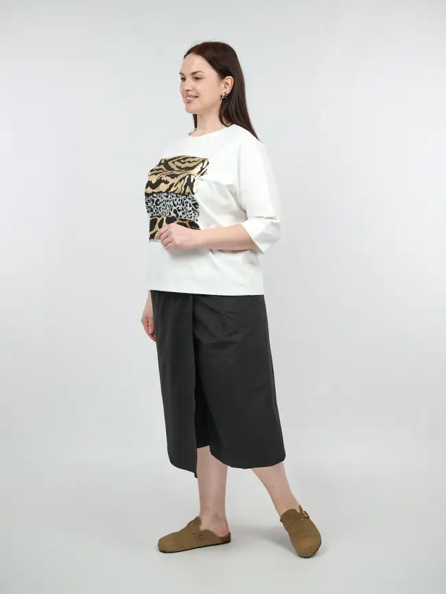 Юбка брюки 1131 размеры 48- 58 фото 25