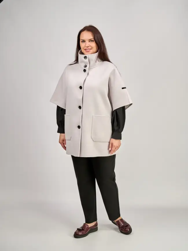 Пальто шерсть 0718 Размер 50-58 фото 54