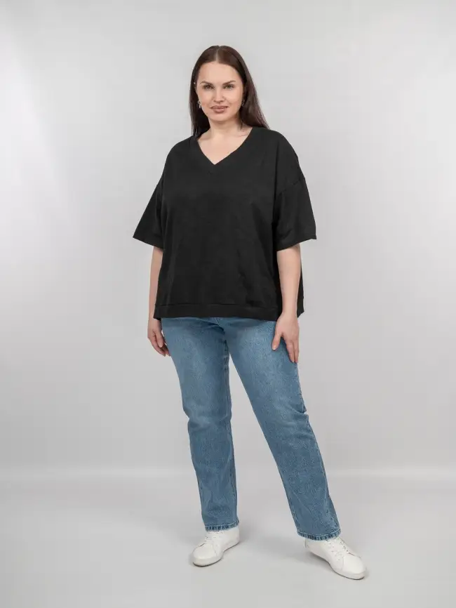 Футболка 039 (черный, 2) Уценка фото 4