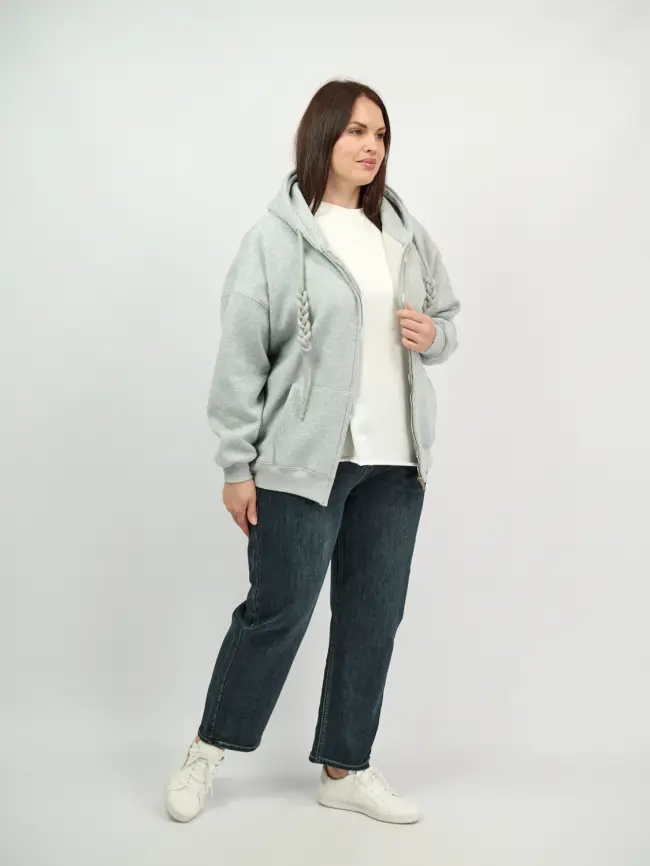 Худи зип утепленное оверсайз размер 50-58 506 фото 127