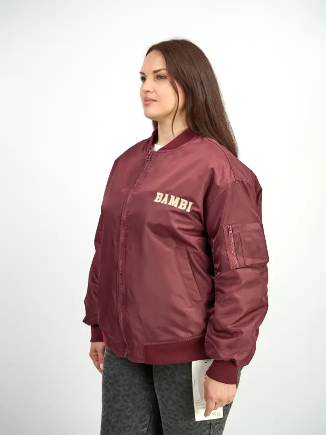 Бомбер утепленный 2958 Размер 50-58 фото 4