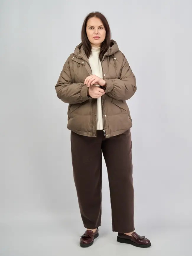 Пуховая куртка ЭттоПлюс 2553 Размер 48-52 фото 199