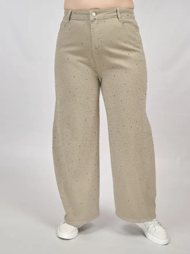 Джинсы в стразах 6788 Размеры 52-58 фото 32