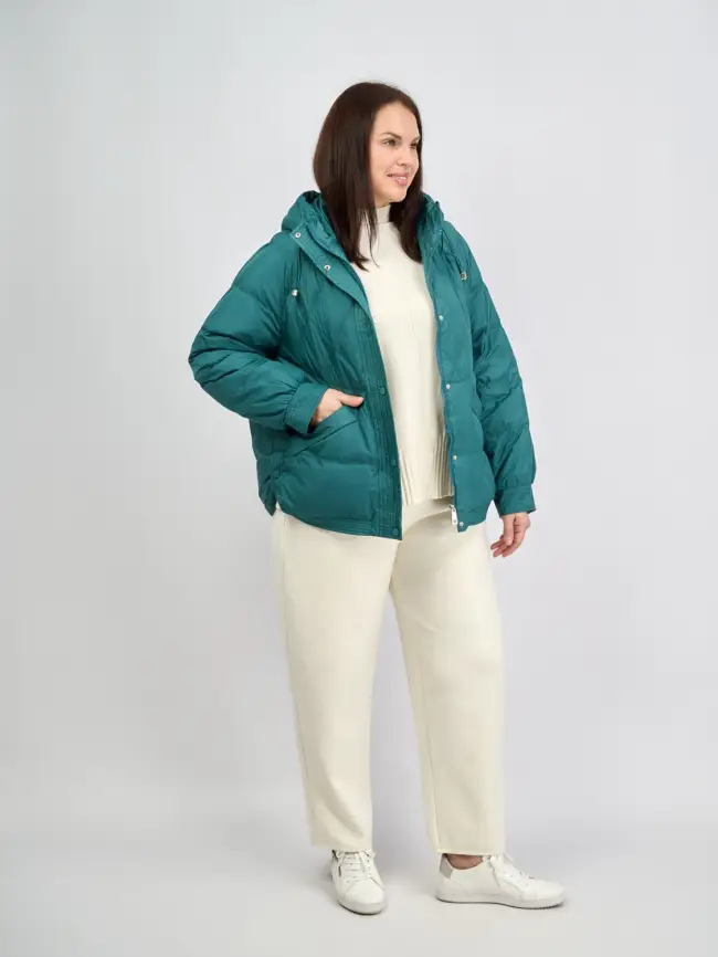 Пуховая куртка ЭттоПлюс 2553 Размер 48-52 фото 169