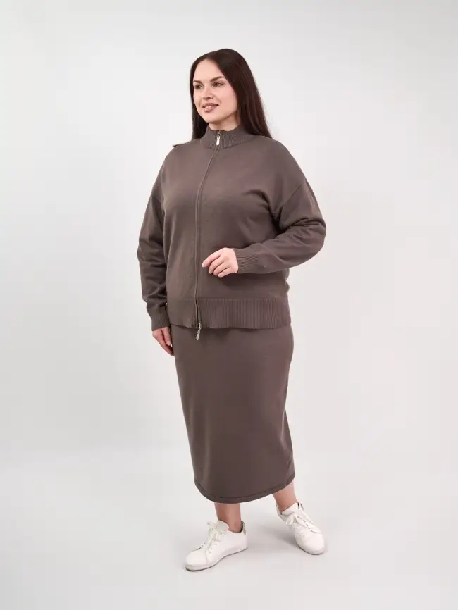 Кофта на молнии 25411 ЭттоПлюс Размер 50-58 фото 64