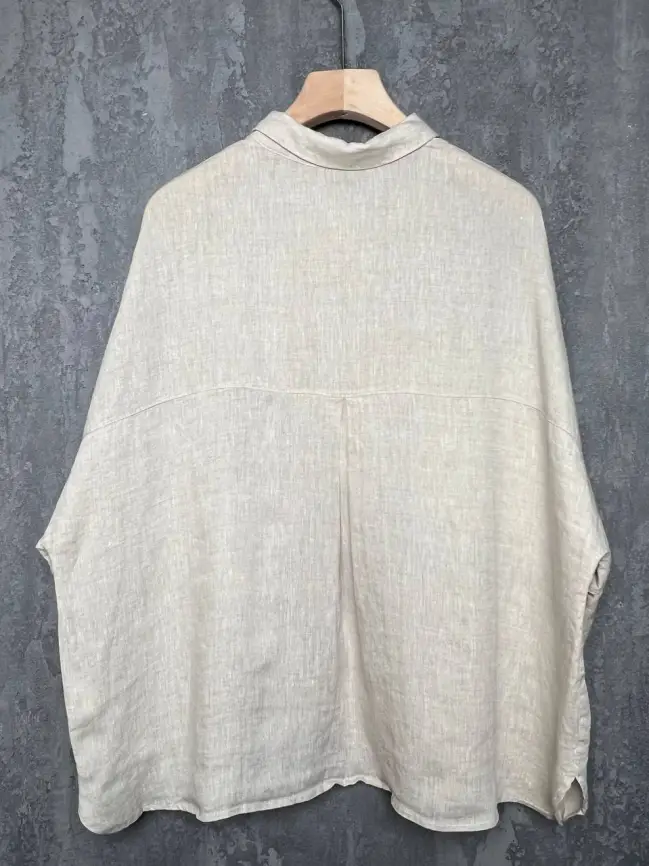 Льняная рубашка 8341 фото 6