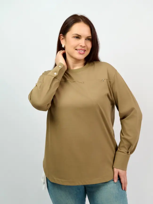 Лонгслив 8132 Размер 48-54 фото 11