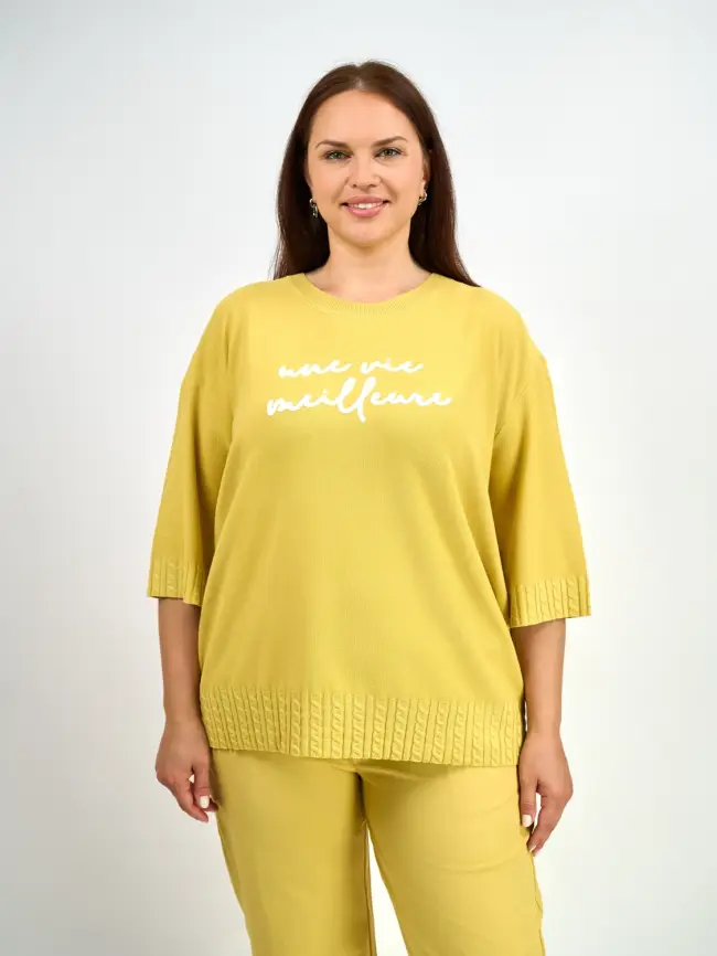 Джемпер облегченный ЭттоПлюс 25414-1 Размер 54-60 фото 18