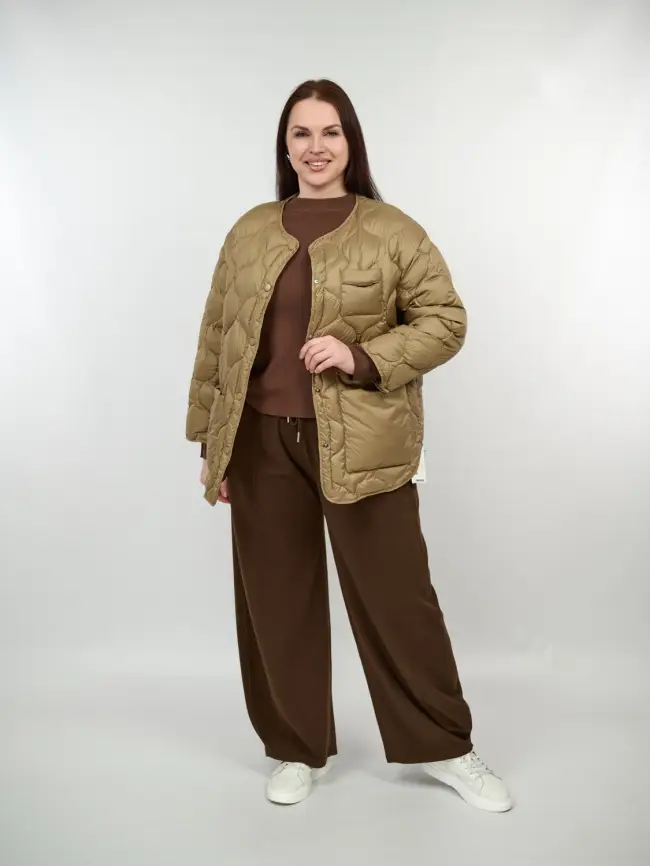 Куртка лёгкая без капюшона 2207 Размер 48-54 фото 3