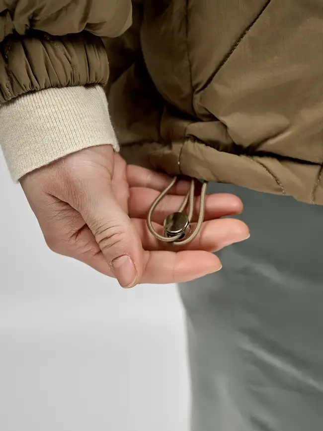 Стеганая куртка с капюшоном 8815 фото 38