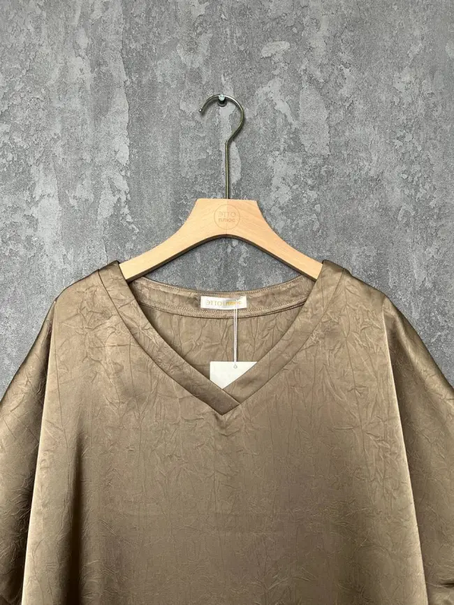 Блуза с v-вырезом ЭттоПлюс 1003 Размеры 50-58 фото 20