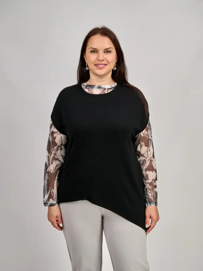 Жилет асимметрия 24339 фото 4