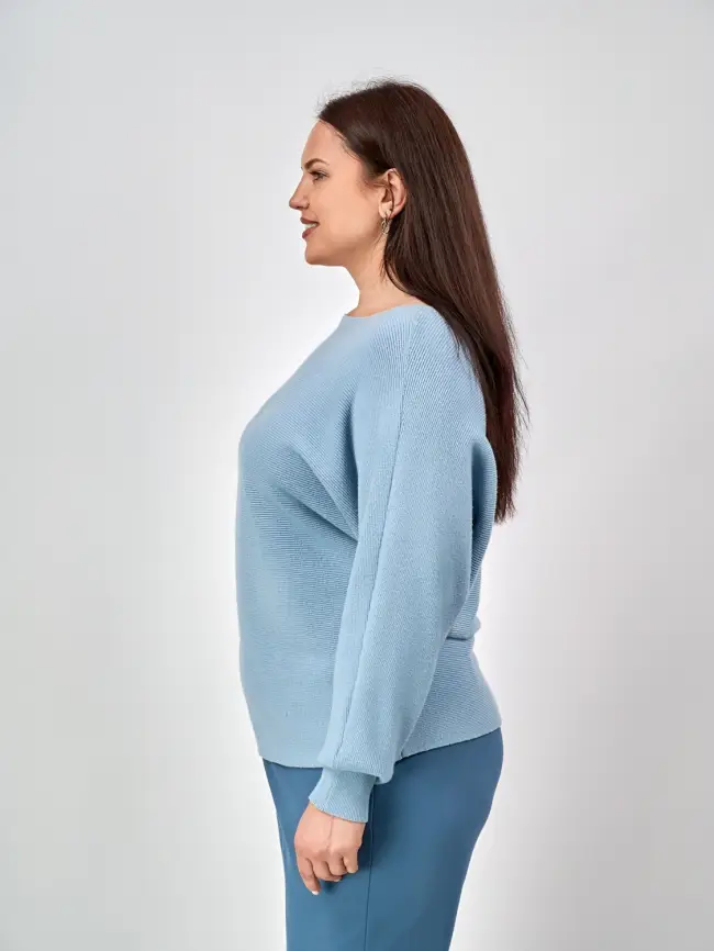 Джемпер в рубчик ЭТТО ПЛЮС 717 Размер 48-58 фото 35