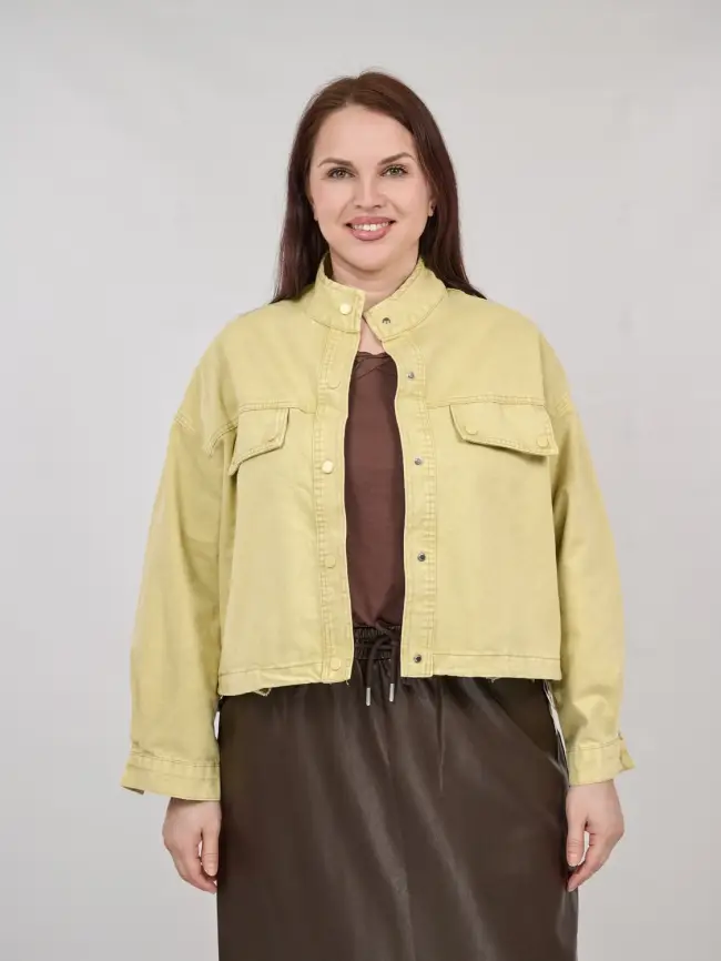 Куртка джинсовая(желтый) 88203 Уценка фото 1