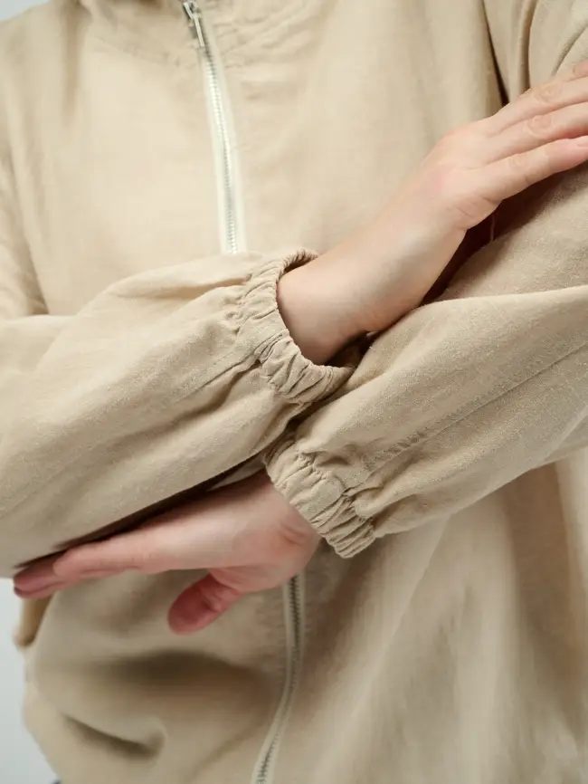 Бомбер лен 25016 фото 9