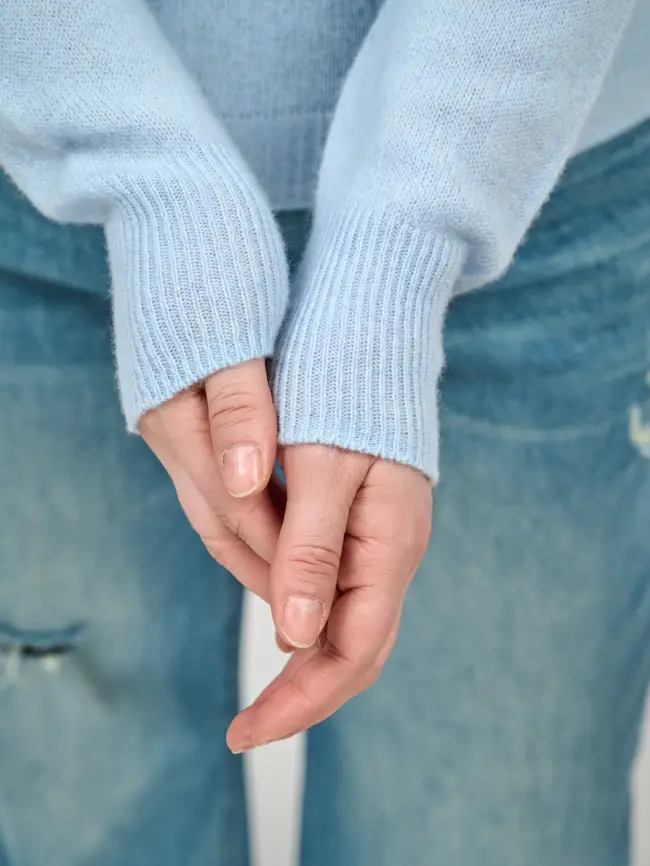 Шерстяной джемпер с капюшоном 25676 Размер 46-54 фото 6