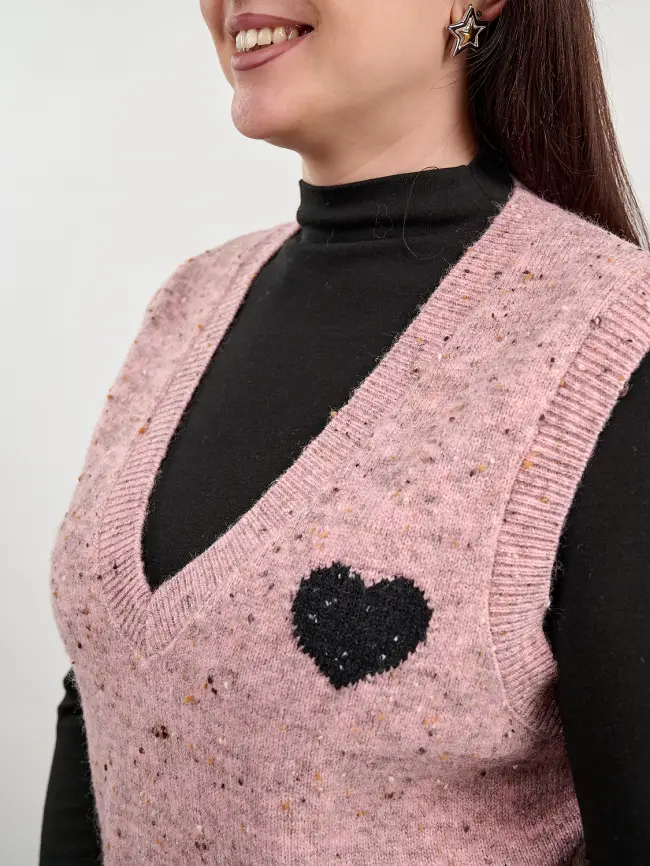 Жилет меланж 22627 Размер 50- 56 фото 4