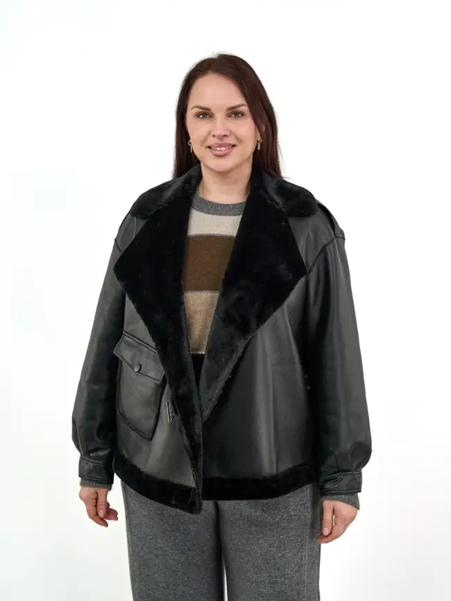 Дубленка 121103 Размер 50-58 фото 1