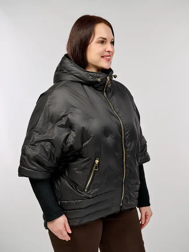 Куртка с трикотажным рукавом 6560 фото 41