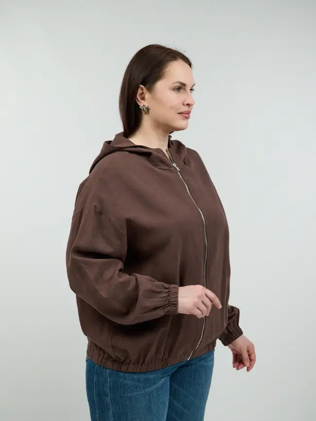 Бомбер лен 25016 фото 32