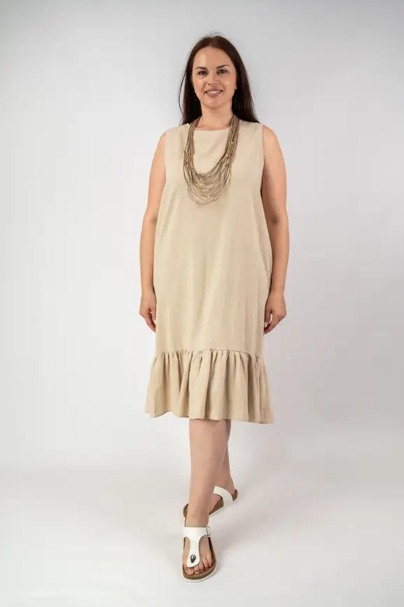 Сарафан волан лен 23300 фото 1