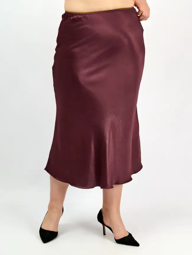 Юбка атлас 9298-1 Размер 48-56 фото 111