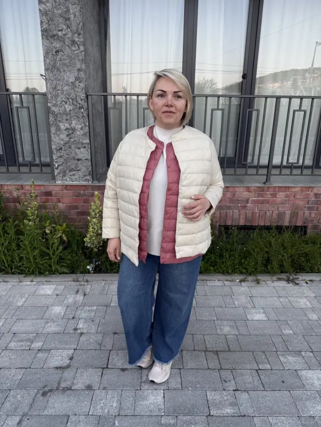 Легкая пуховая куртка 8802 фото 158