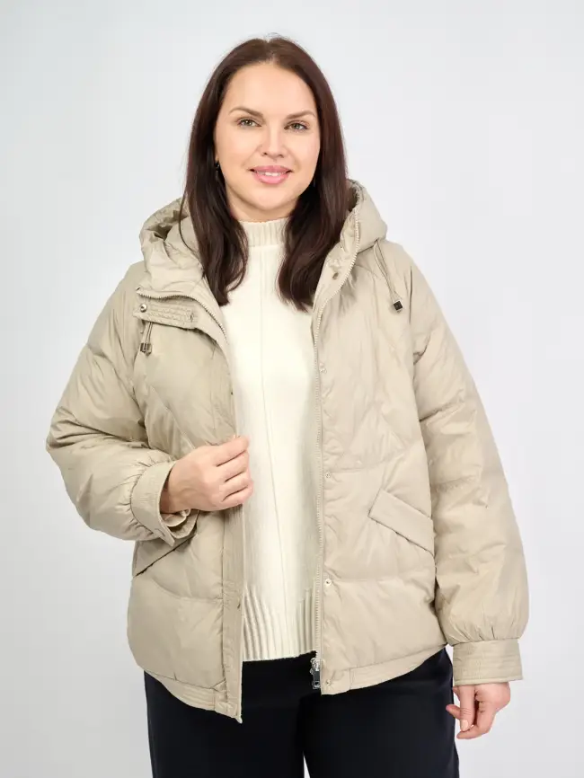 Пуховая куртка ЭттоПлюс 2553 Размер 48-52 фото 40