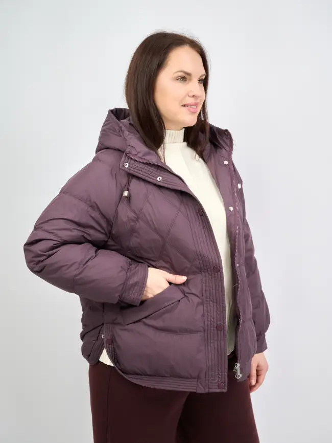 Пуховая куртка ЭттоПлюс 2553 Размер 48-52 фото 18