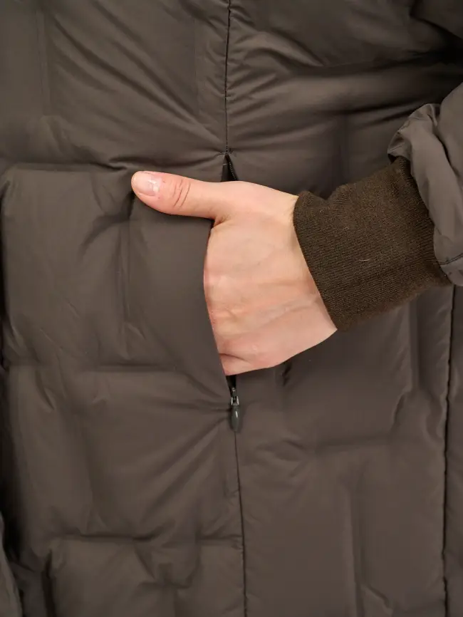 Пуховое пальто 6327 Размеры 50-60 фото 42