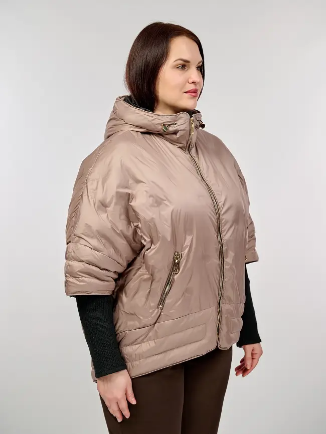 Куртка с трикотажным рукавом 6560 фото 49