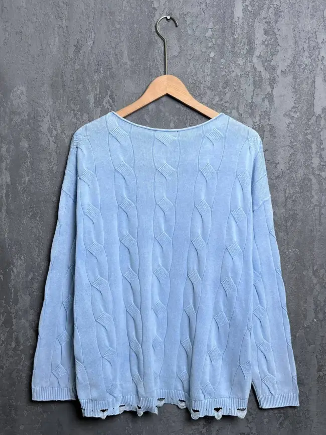 Джемпер Италия с круглым горлом 3388 Размер 50-58 фото 75