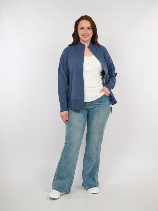 Кофта на молнии 25411 ЭттоПлюс Размер 50-58 фото 18