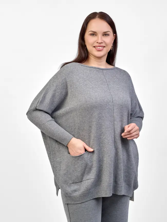 Джемпер 1444 Италия Размер 50-58 фото 5