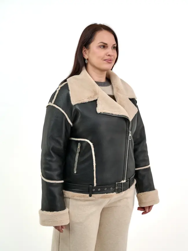 Дубленка авиатор 12105 Размер 46-52 фото 16