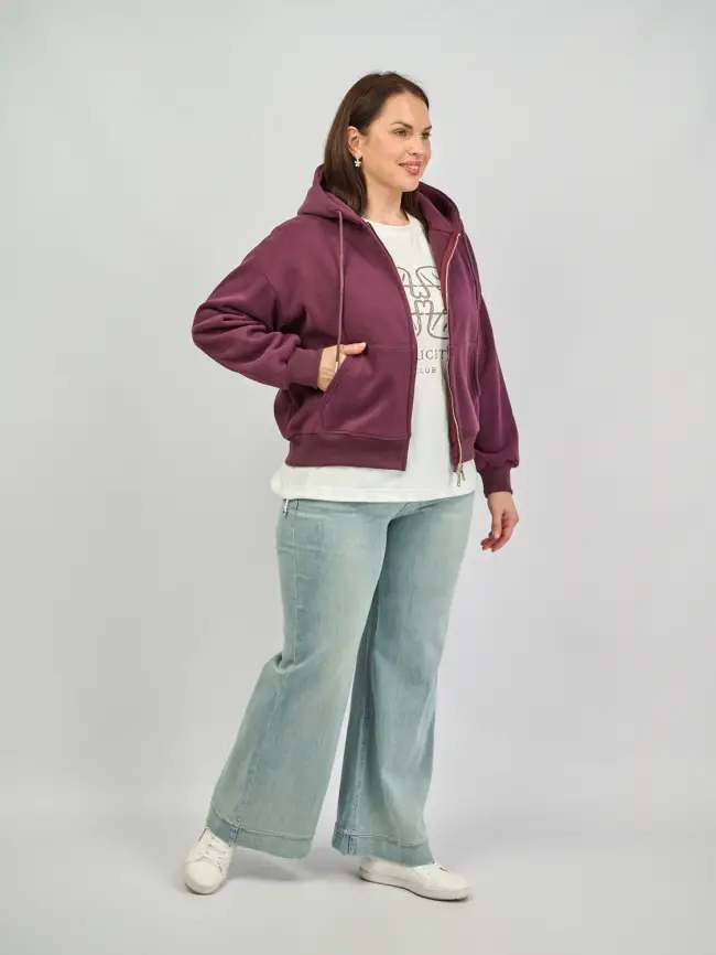 Худи зип утепленное 10 Размер 46-54 фото 43